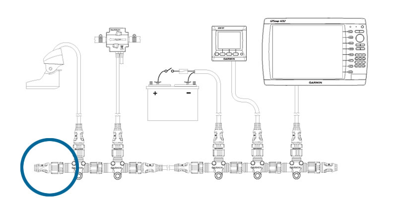 NMEA2000�����ߥ͡��������ͥåȥ�������ΰ��֡��ͥåȥ����